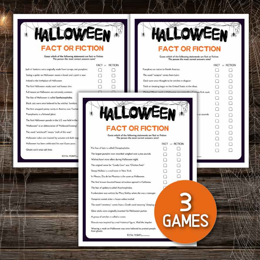 HALLOWEEN FACT OR FICTION GAME - Image 3