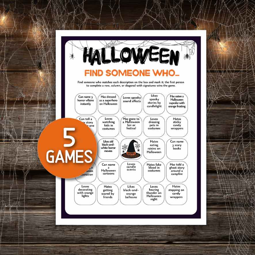 HALLOWEEN FIND SOMEONE WHO GAME - Image 2