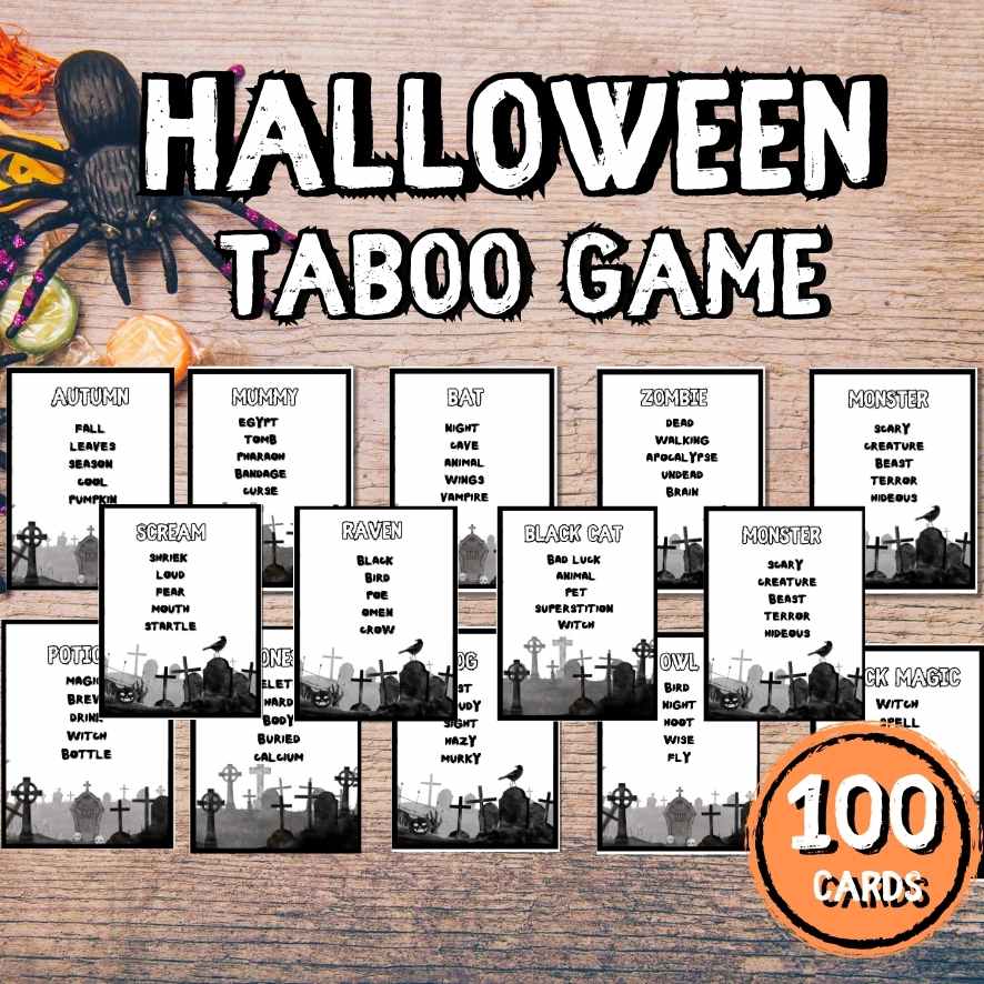 HALLOWEEN FORBIDDEN WORDS PRINTABLE