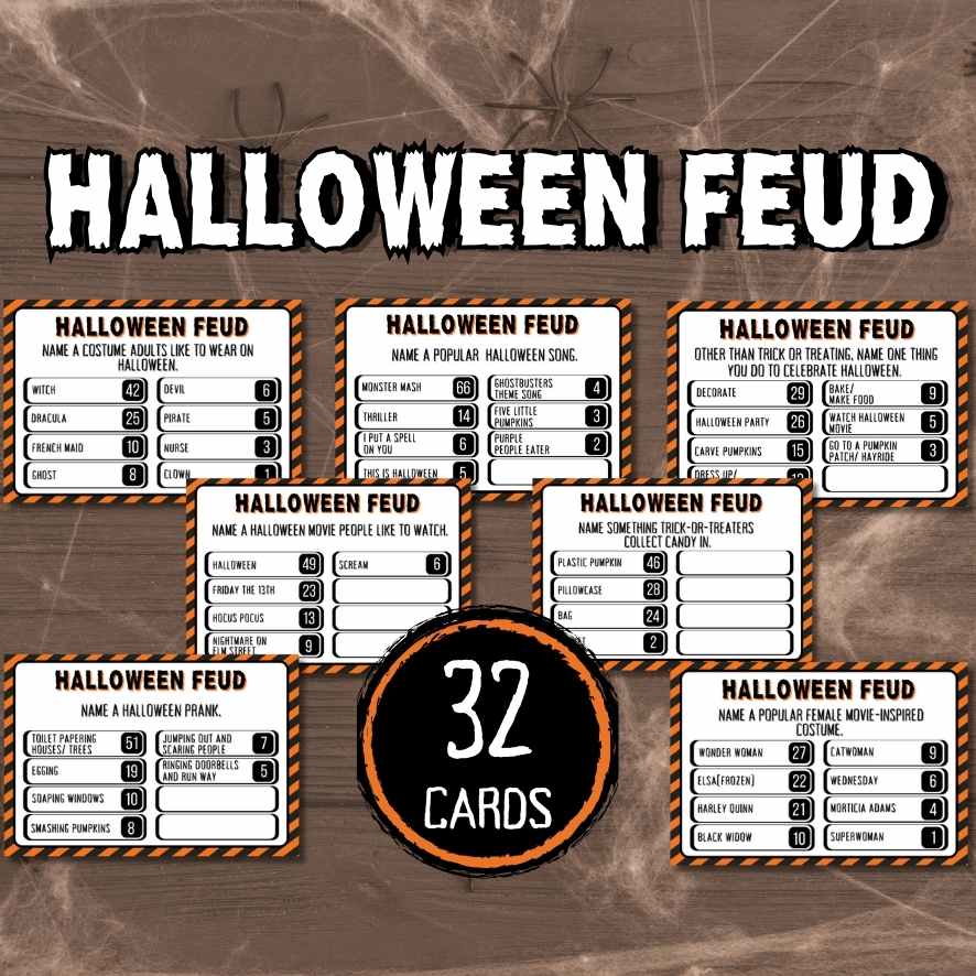 HALLOWEEN FRIENDLY FEUD GAME