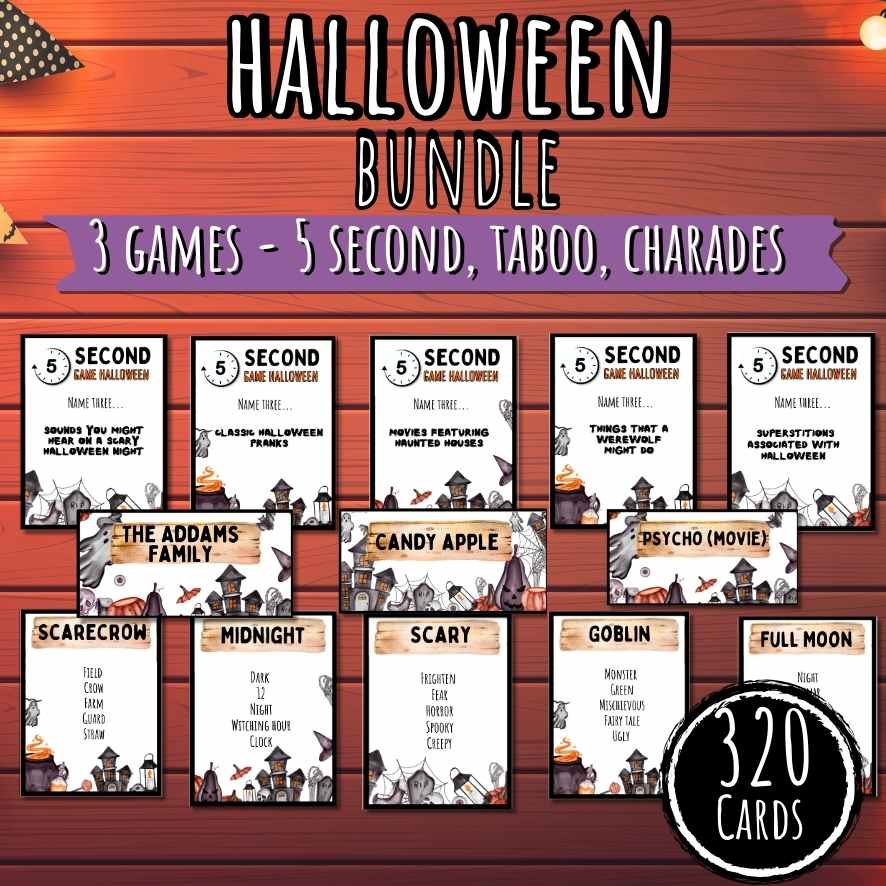 HALLOWEEN GAME BUNDLE FOR ADULTS AND TEENS