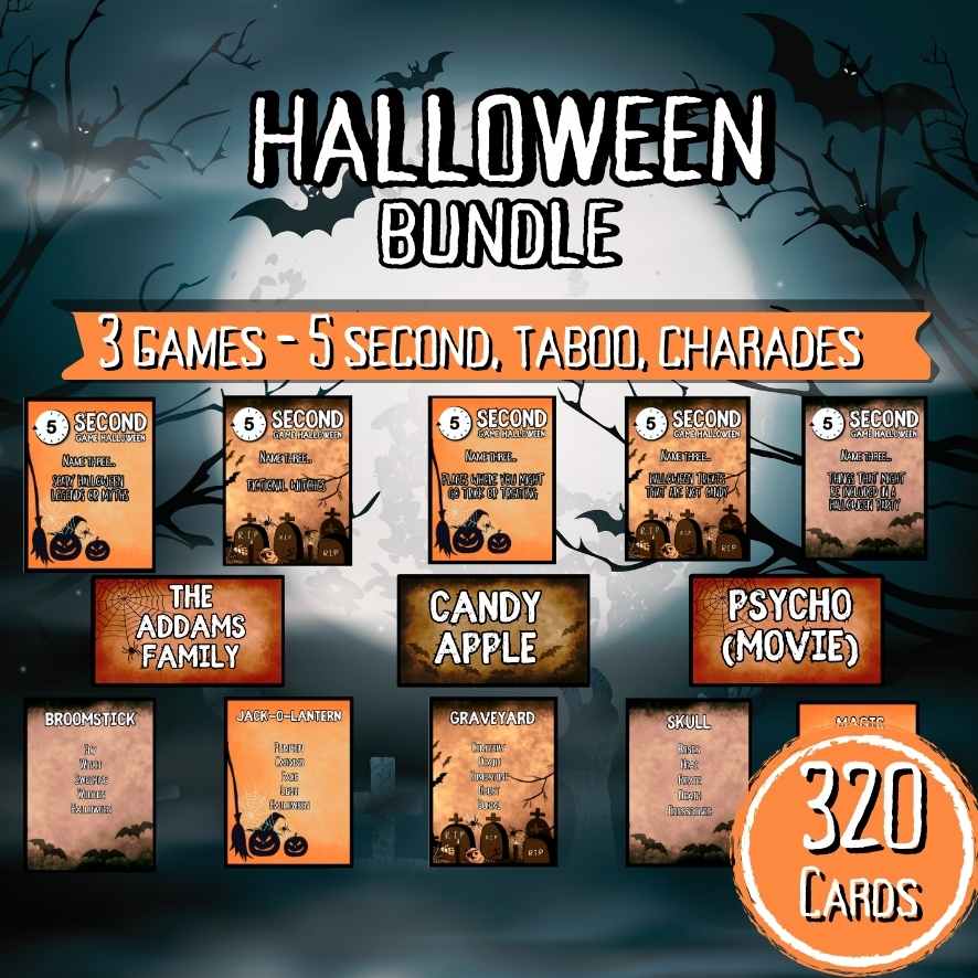HALLOWEEN GAMES CARD BUNDLE