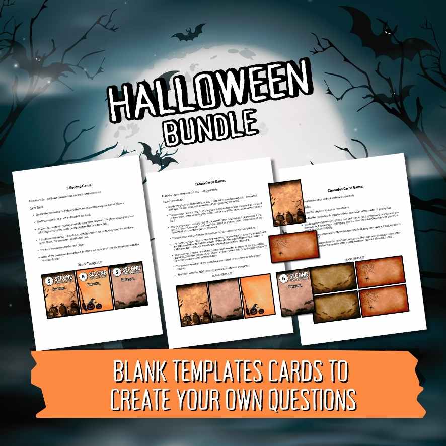 HALLOWEEN GAMES CARD BUNDLE - Image 4
