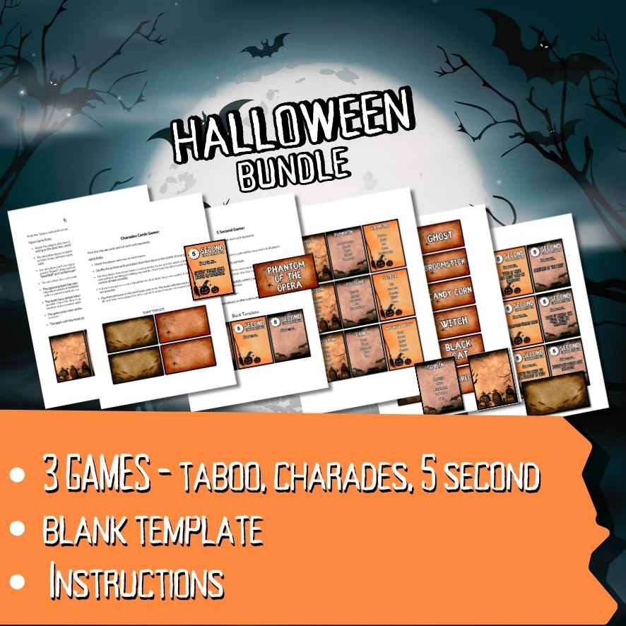 HALLOWEEN GAMES CARD BUNDLE - Image 5