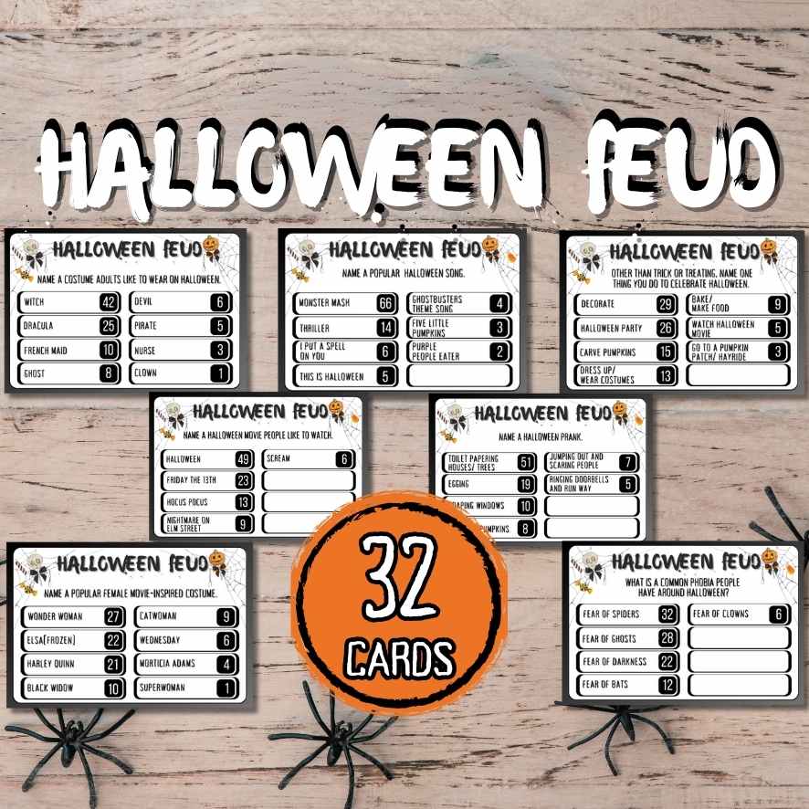 HALLOWEEN GAME FEUD PRINTABLE