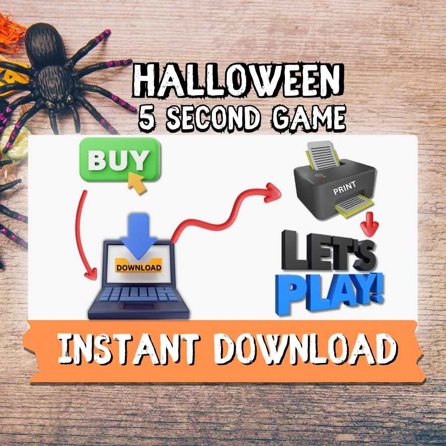 5 SECOND GAME HALLOWEEN PRINTABLE GAME - Image 7