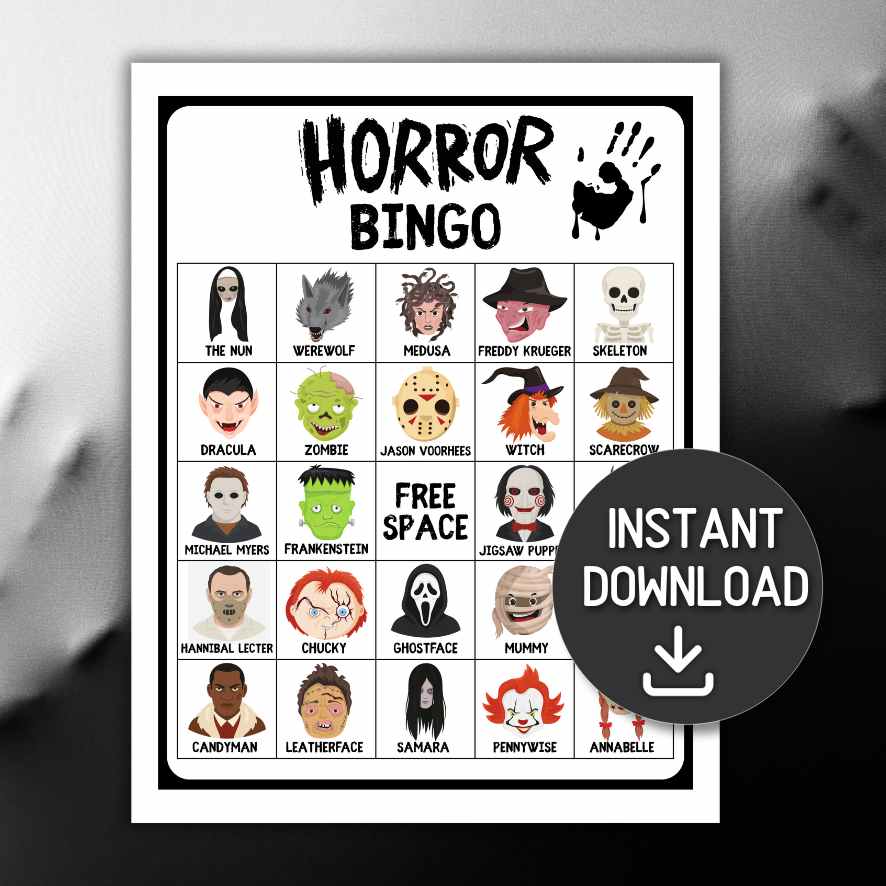 HALLOWEEN HORROR BINGO 100 CARDS - Image 4