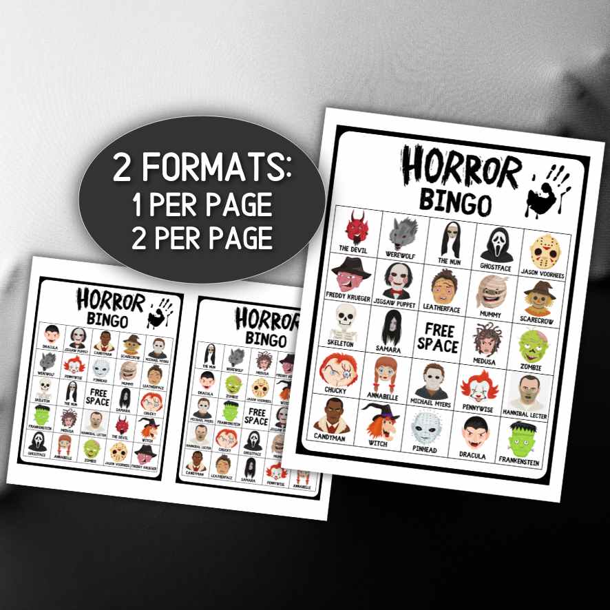 HALLOWEEN HORROR BINGO 100 CARDS - Image 6