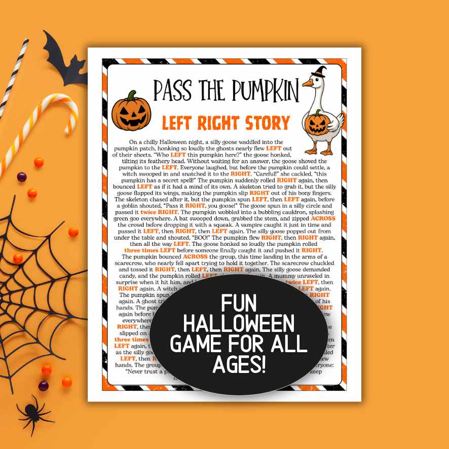 HALLOWEEN LEFT RIGHT PASS THE PUMPKIN - Image 4