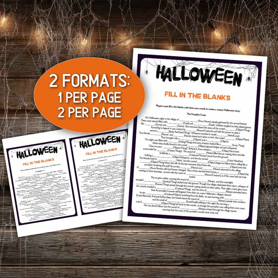 HALLOWEEN MAD LIBS - Fill in the Blanks - Image 7