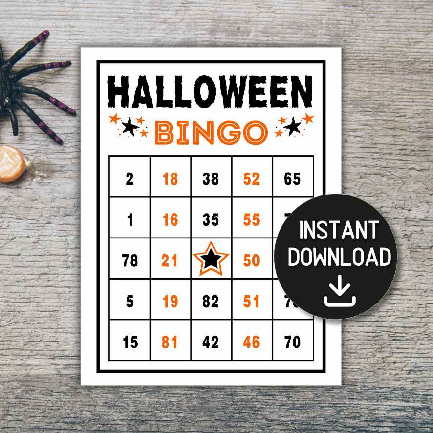 300 BINGO CARDS HALLOWEEN NUMBER - Image 2
