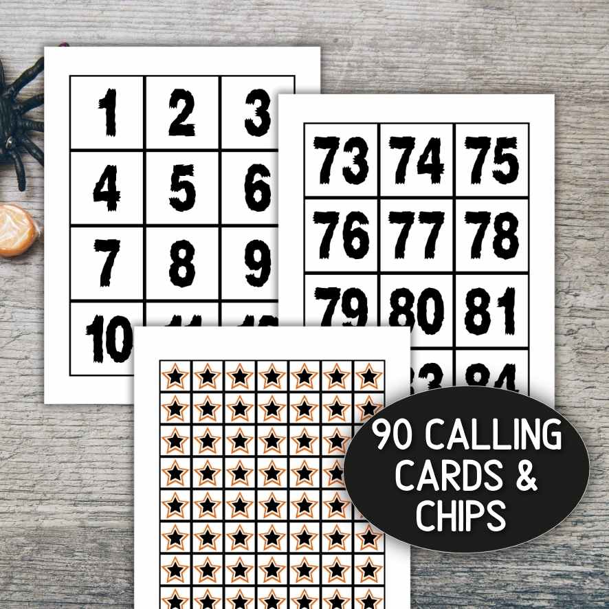 300 BINGO CARDS HALLOWEEN NUMBER - Image 4