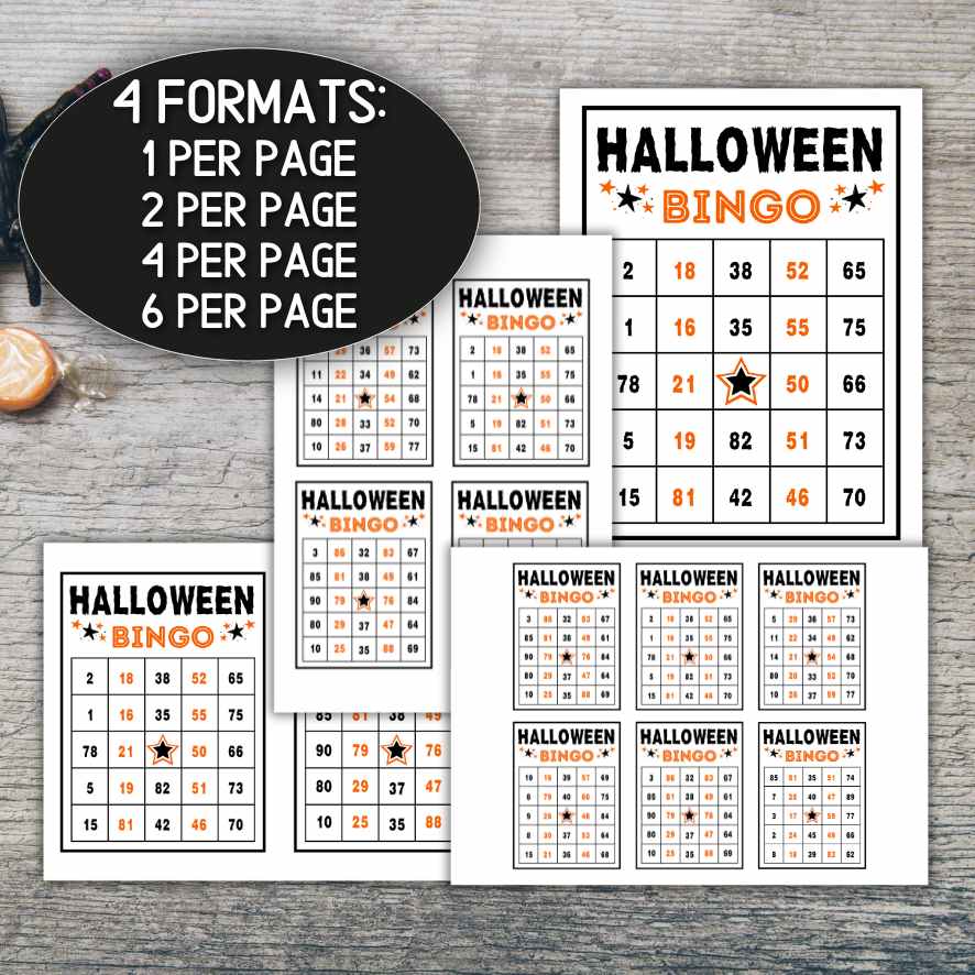 300 BINGO CARDS HALLOWEEN NUMBER - Image 5