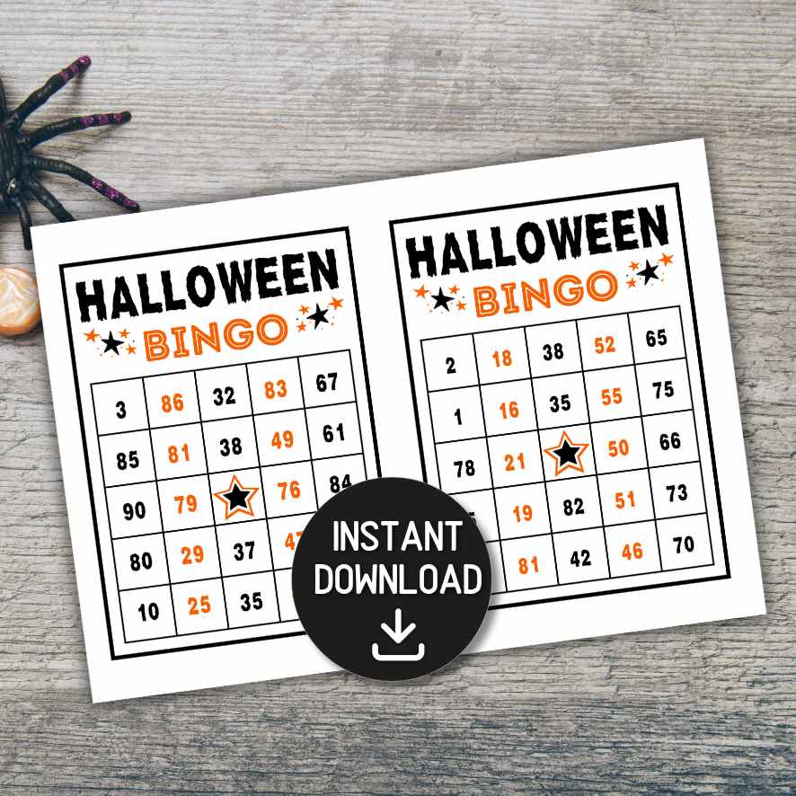 300 BINGO CARDS HALLOWEEN NUMBER - Image 6