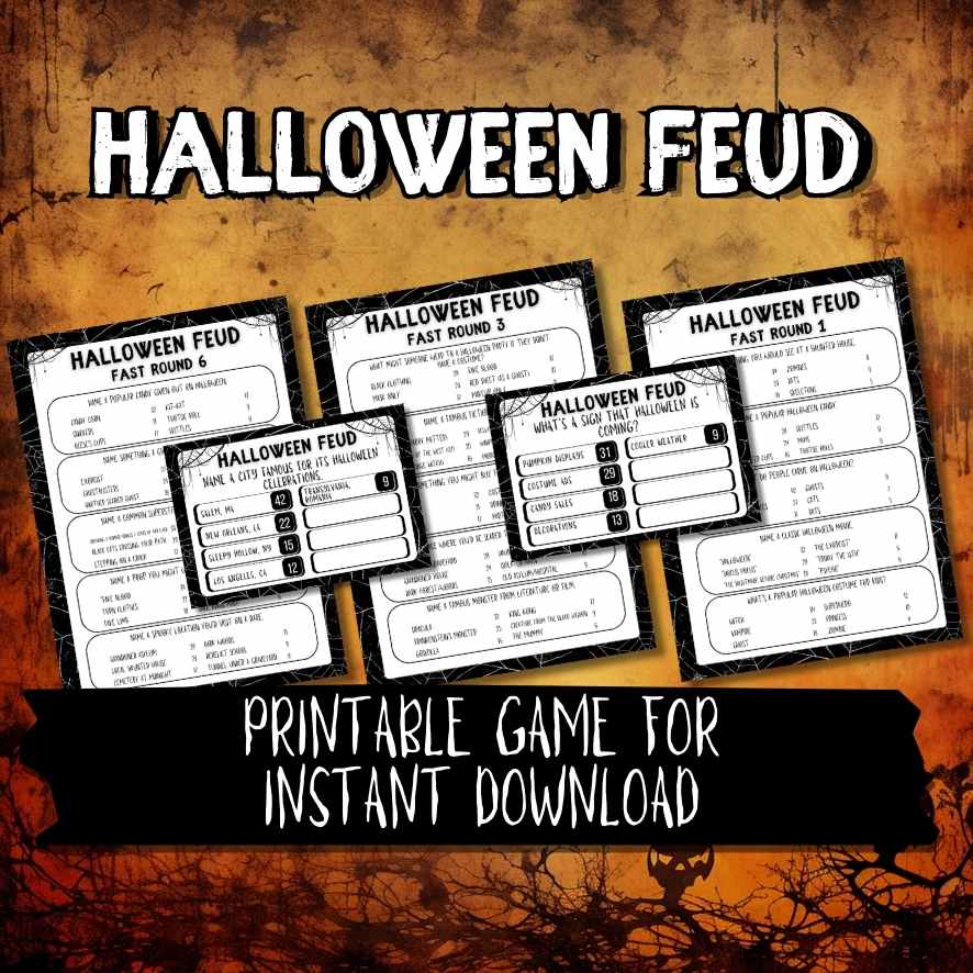 HALLOWEEN PARTY FEUD GAME SPIDER - Image 3