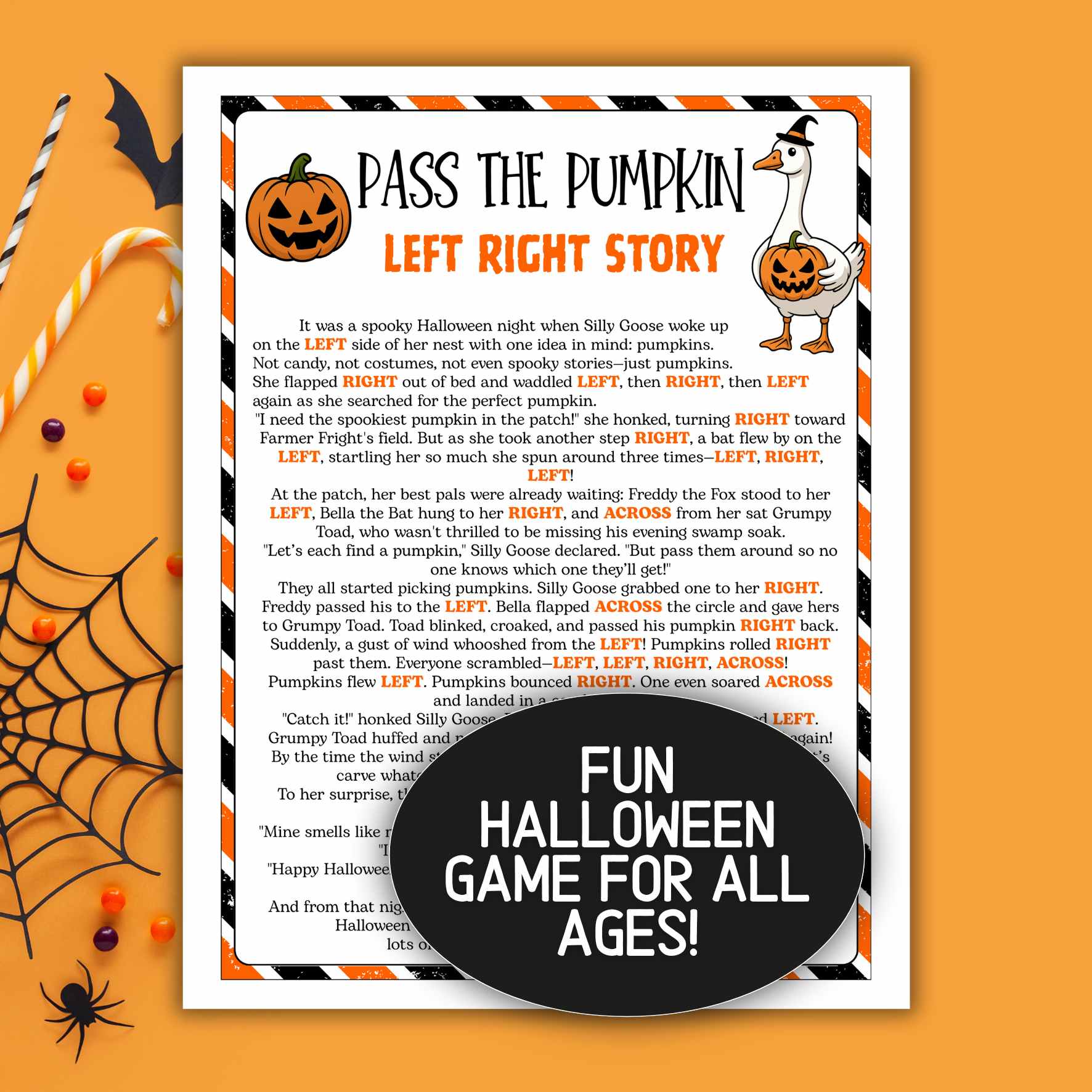 SILLY GOOSE HALLOWEEN PASS THE PUMPKIN - Image 3