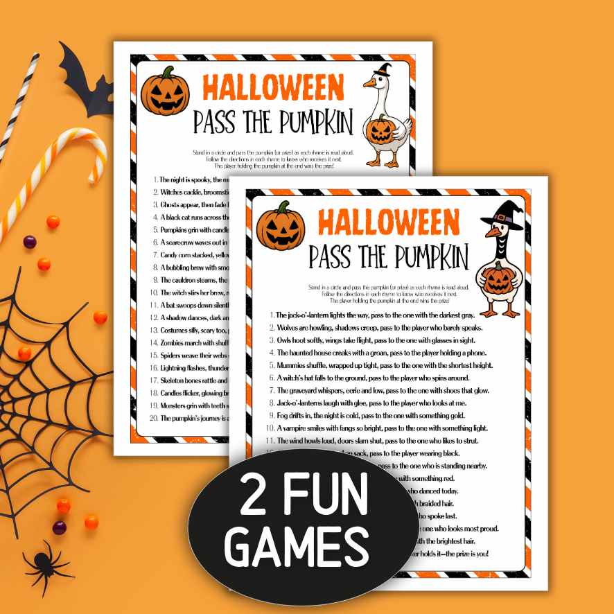 HALLOWEEN PASS THE PUMPKIN GAME