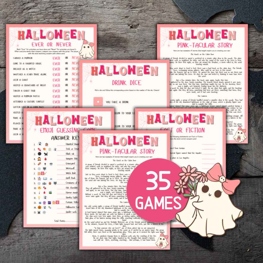 Halloween Pink Party Games