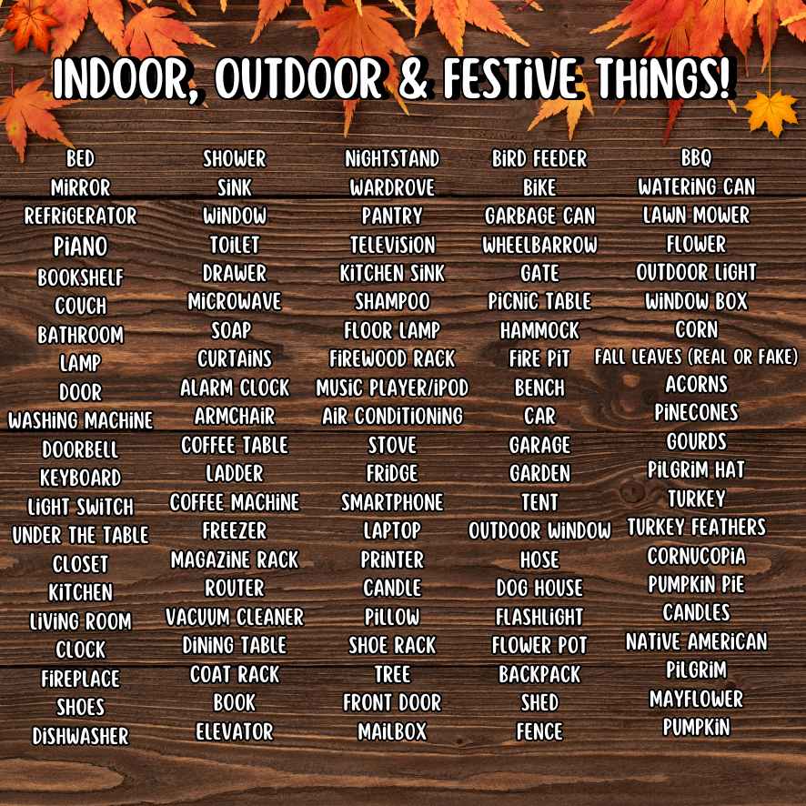 THANKSGIVING SCAVENGER HUNT FOR KIDS - Image 5