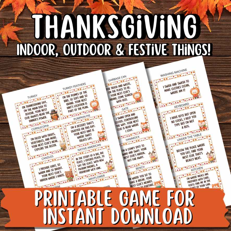 THANKSGIVING SCAVENGER HUNT FOR KIDS - Image 6