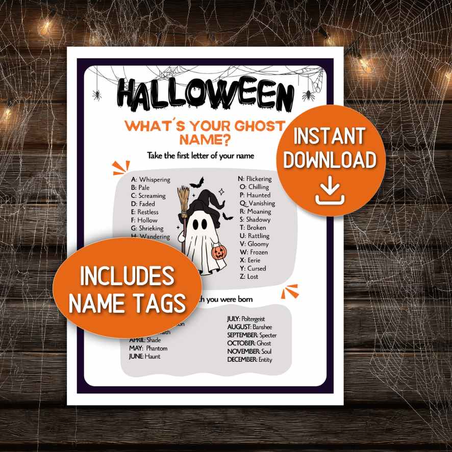 HALLOWEEN WHAT´S YOUR GHOST NAME