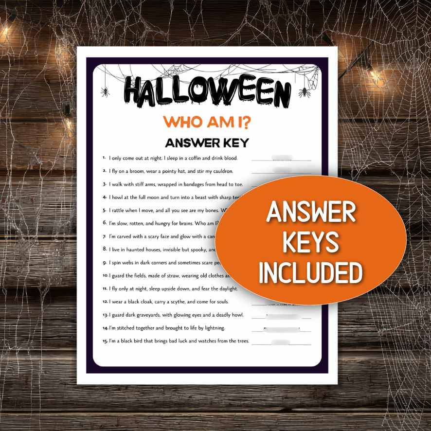 HALLOWEEN WHO AM I? GAME - Image 4