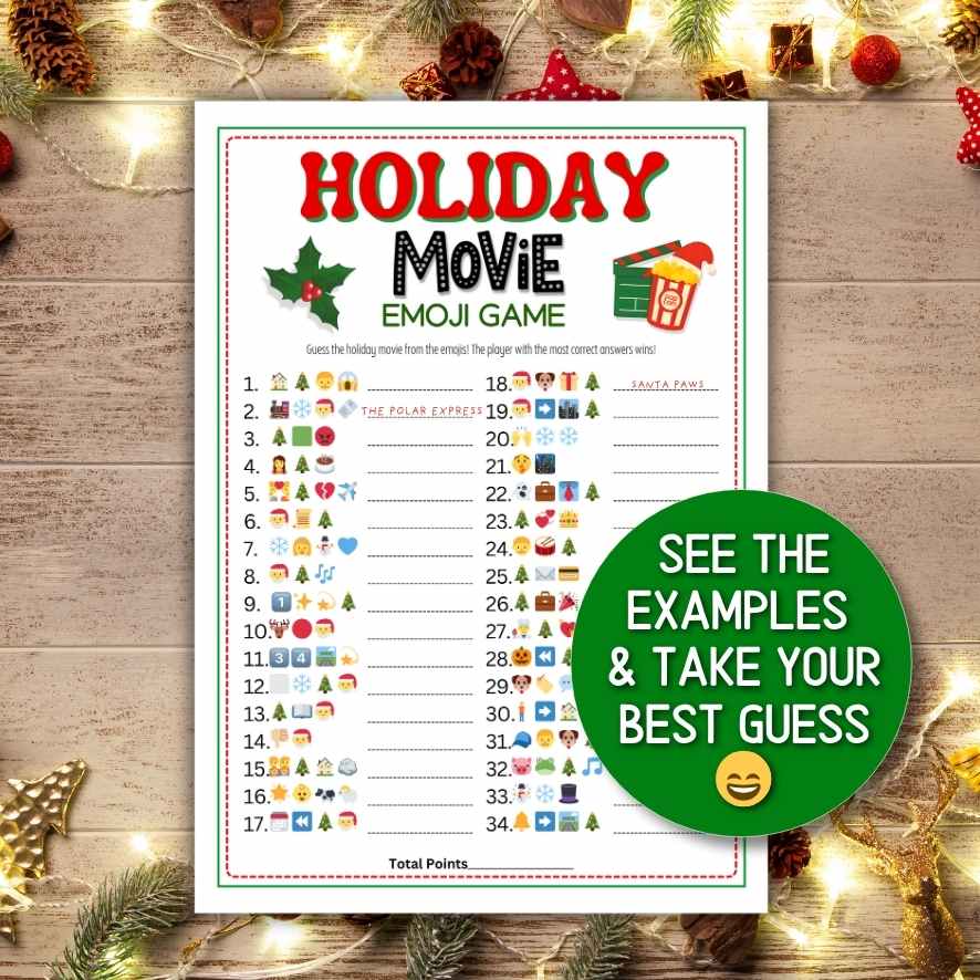 HOLIDAY EMOJI GAME CHRISTMAS MOVIE - Image 2