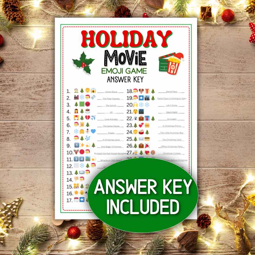 HOLIDAY EMOJI GAME CHRISTMAS MOVIE - Image 4