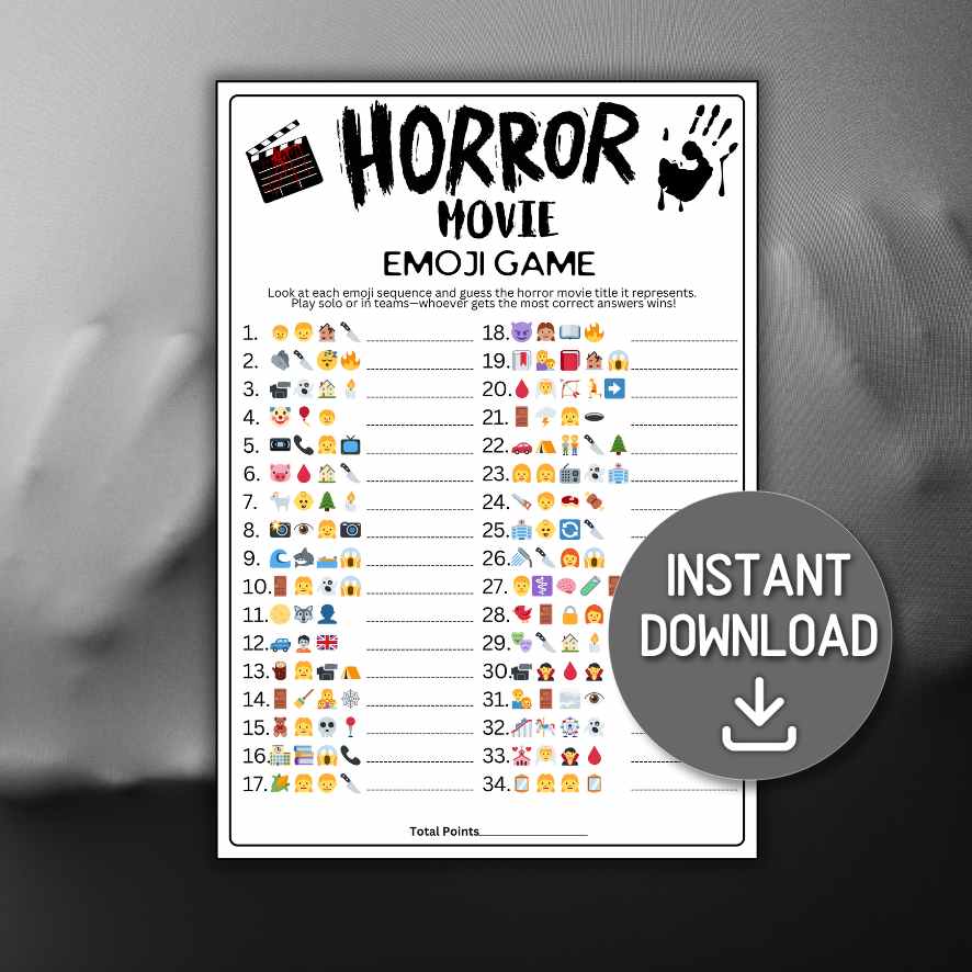 HORROR MOVIE EMOJI GAME