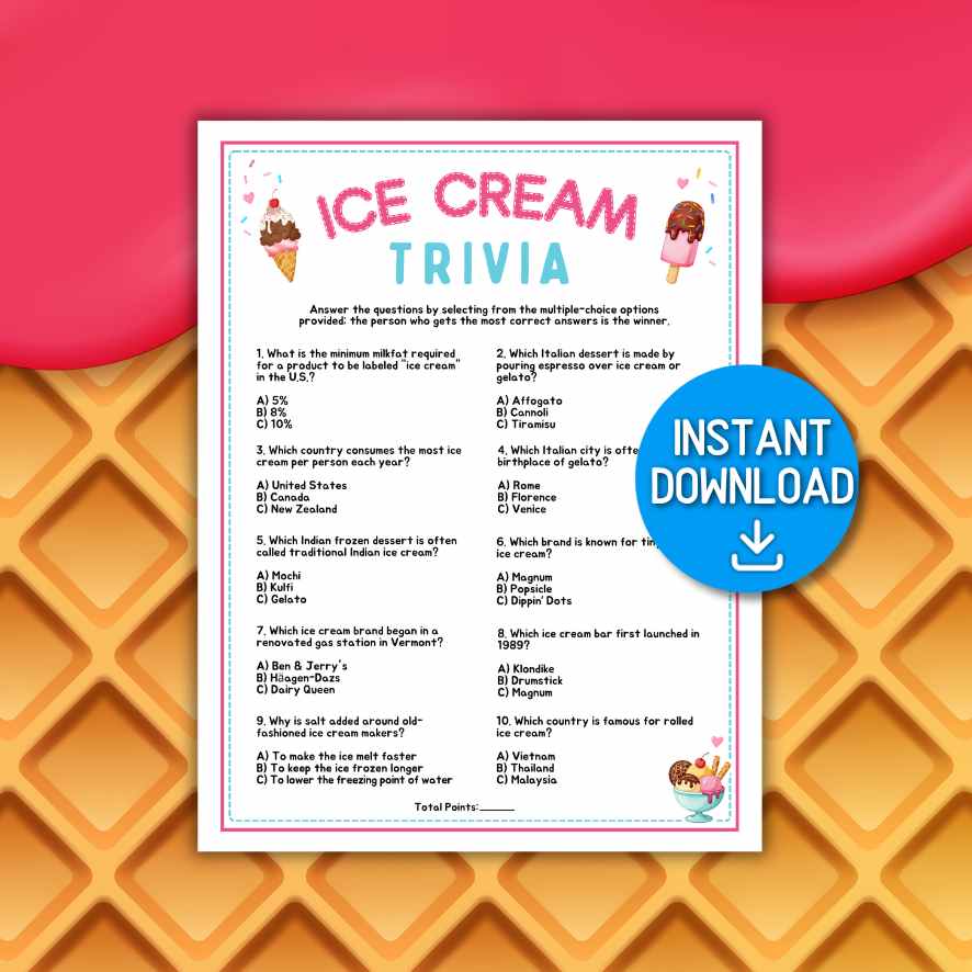ICE CREAM TRIVIA GAME - Image 2