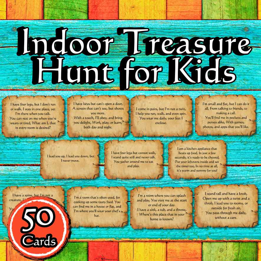 INDOOR SCAVENGER HUNT FOR KIDS