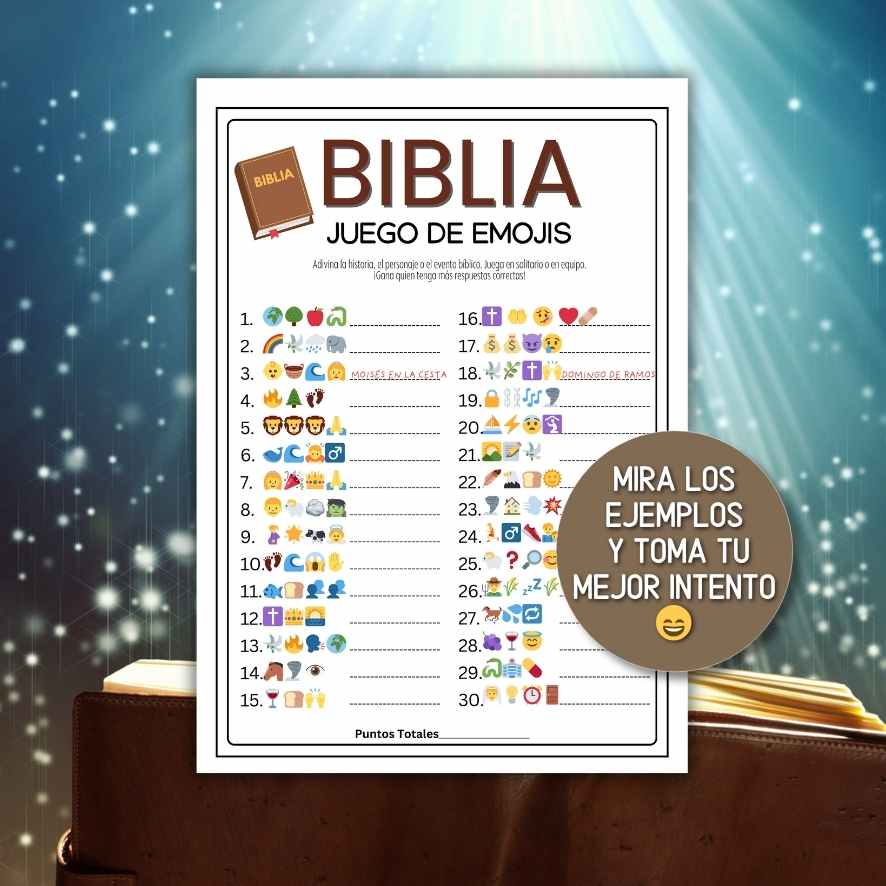 JUEGO BIBLICO DE EMOJIS EN ESPAÑOL - Image 2