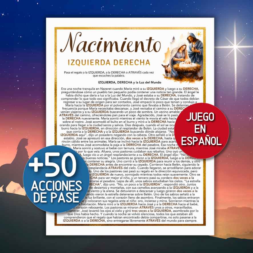 JUEGO BIBLICO DEL NACIMIENTO DE JESUS