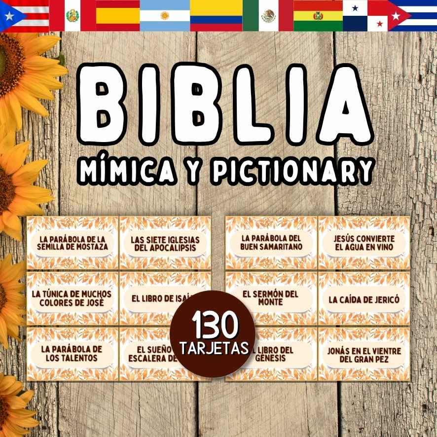 JUEGO BIBLICO MIMICA Y PICTIONARY
