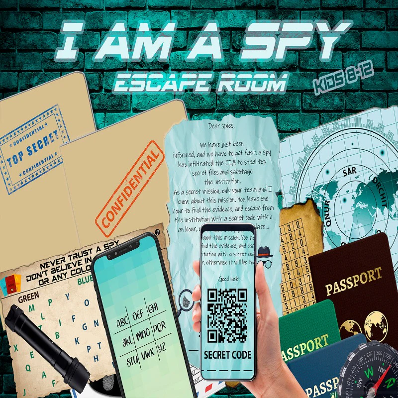 KIDS ESCAPE ROOM SPY - PRINT AND PLAY - Image 3
