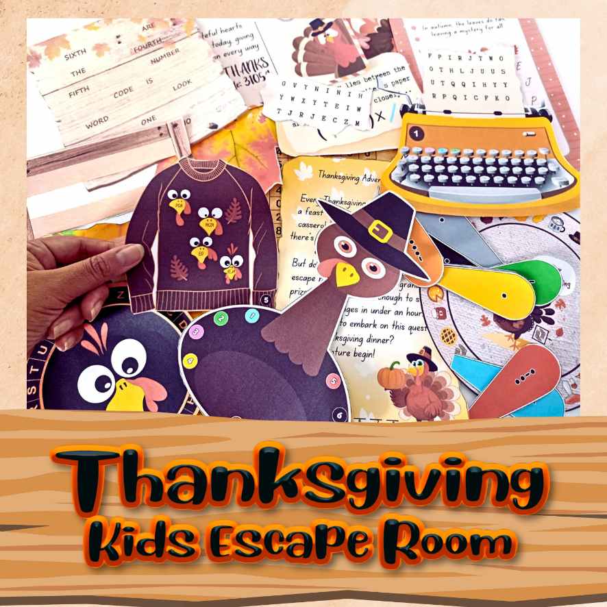 KIDS ESCAPE ROOM THANKSGIVING - PRINT AND PLAY - Image 6