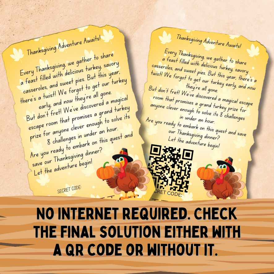 KIDS ESCAPE ROOM THANKSGIVING - PRINT AND PLAY - Image 7