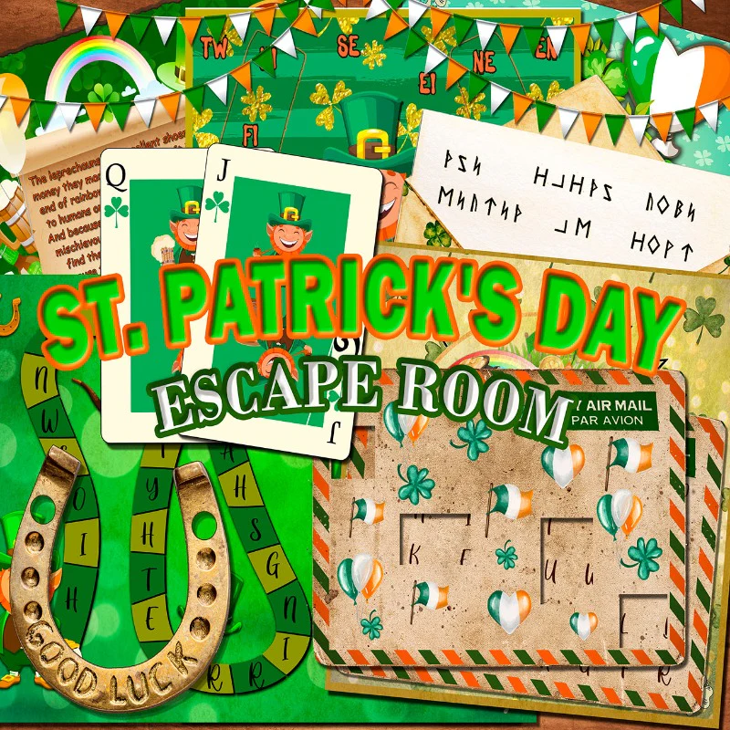 KIDS ESCAPE ROOM SAINT PATRICK'S DAY - PRINT AND PLAY - Image 3
