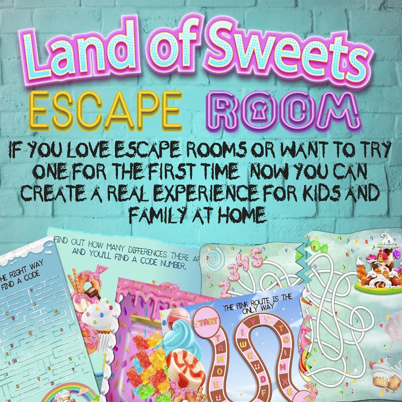 LAND OF SWEETS ESCAPE ROOM REAL EXPERIENCE AT HOME