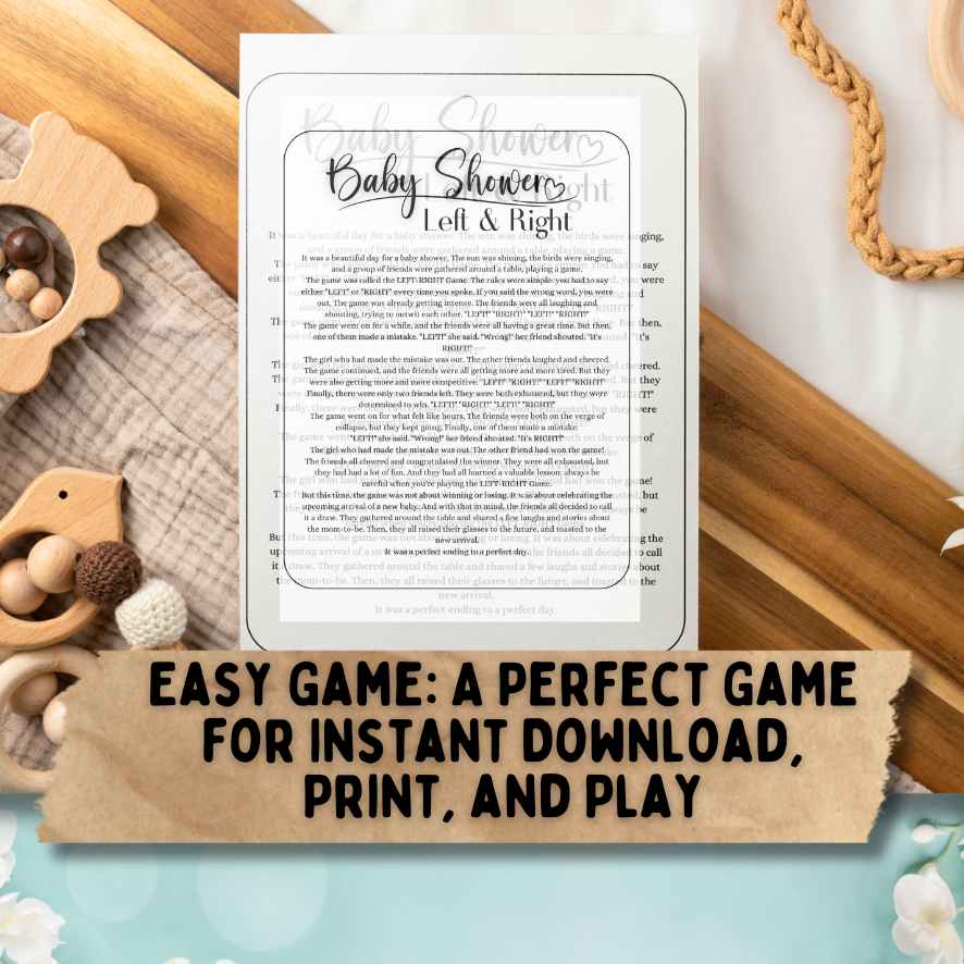 LEFT RIGHT BABY SHOWER GAME PRINTABLE - Image 6
