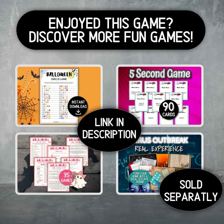 HALLOWEEN LEFT AND RIGHT HORROR PRINTABLE GAME - Image 7