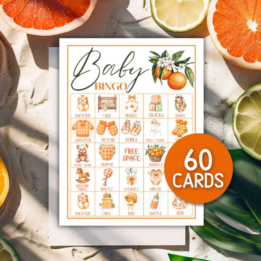 LITTLE CUTIE BABY SHOWER BINGO GAME