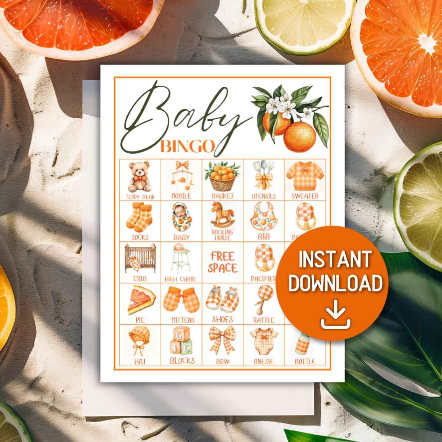LITTLE CUTIE BABY SHOWER BINGO GAME - Image 4