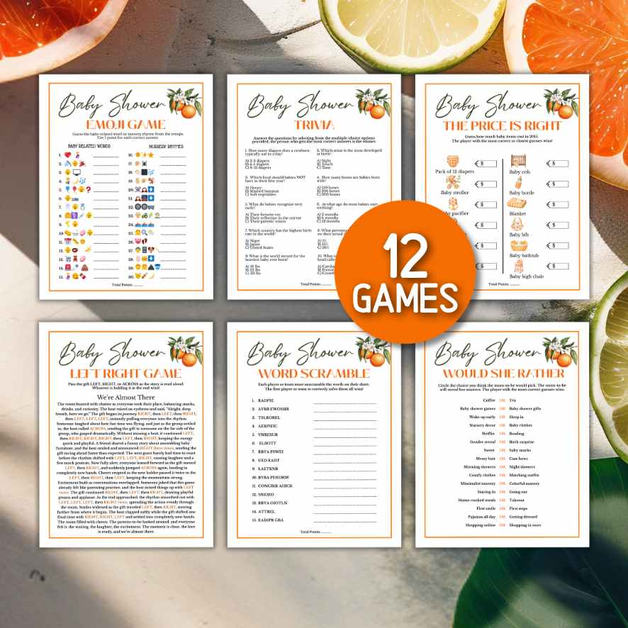 LITTLE CUTIE BABY SHOWER GAMES BUNDLE - Image 3