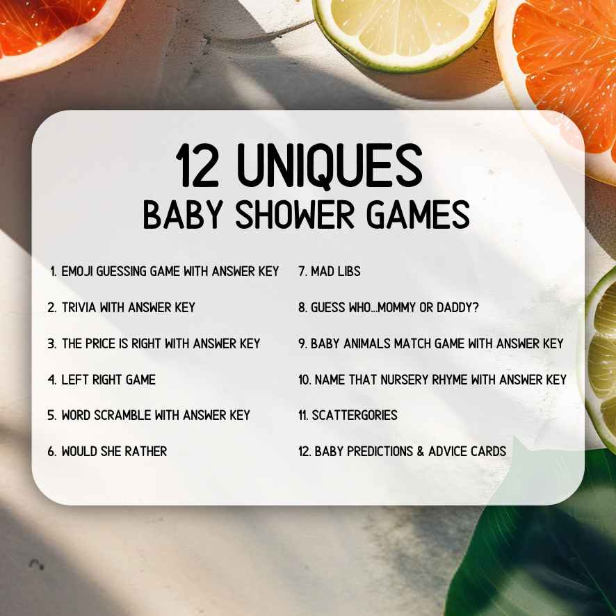 LITTLE CUTIE BABY SHOWER GAMES BUNDLE - Image 5