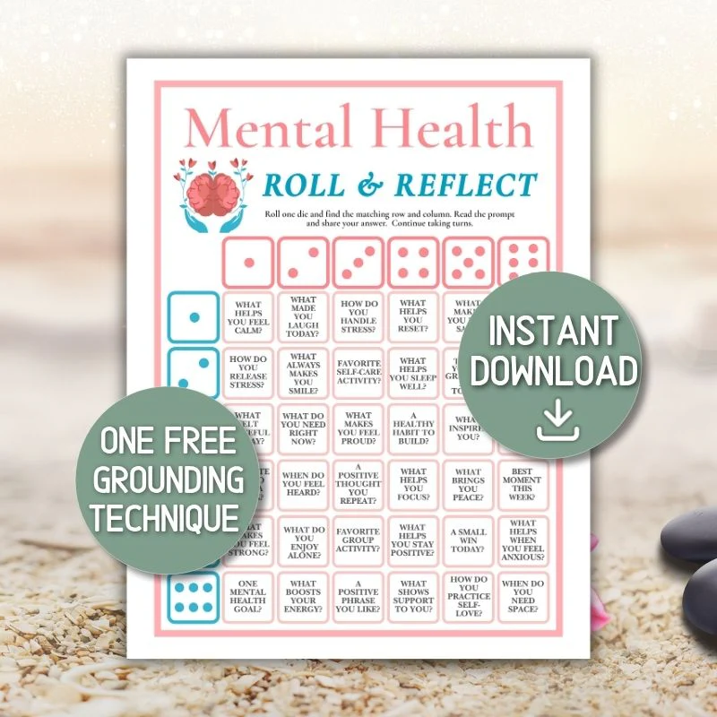 MENTAL HEALTH DICE GAME PRINTABLE