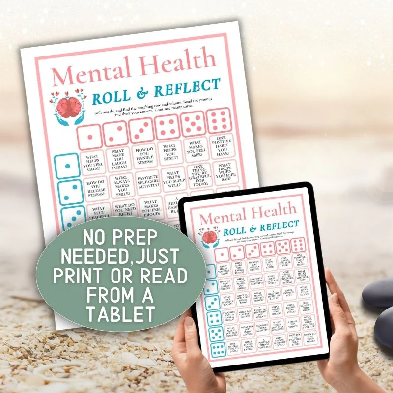 MENTAL HEALTH DICE GAME PRINTABLE - Image 2