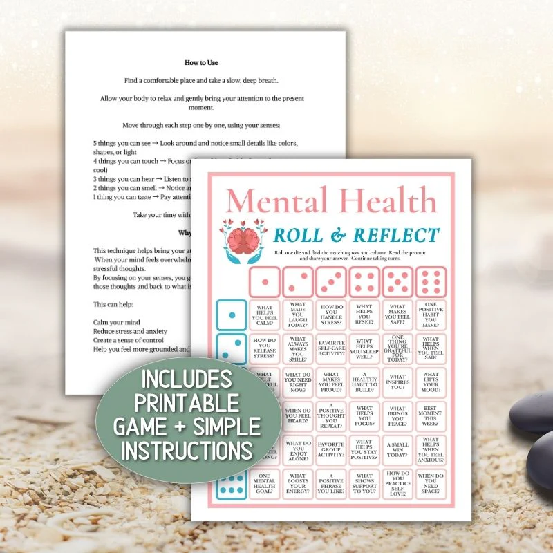 MENTAL HEALTH DICE GAME PRINTABLE - Image 3