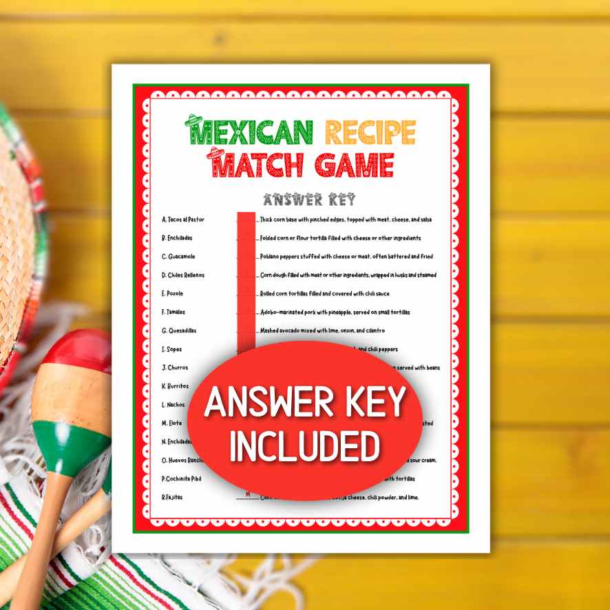 MEXICAN RECIPE MATCH GAME - Image 3