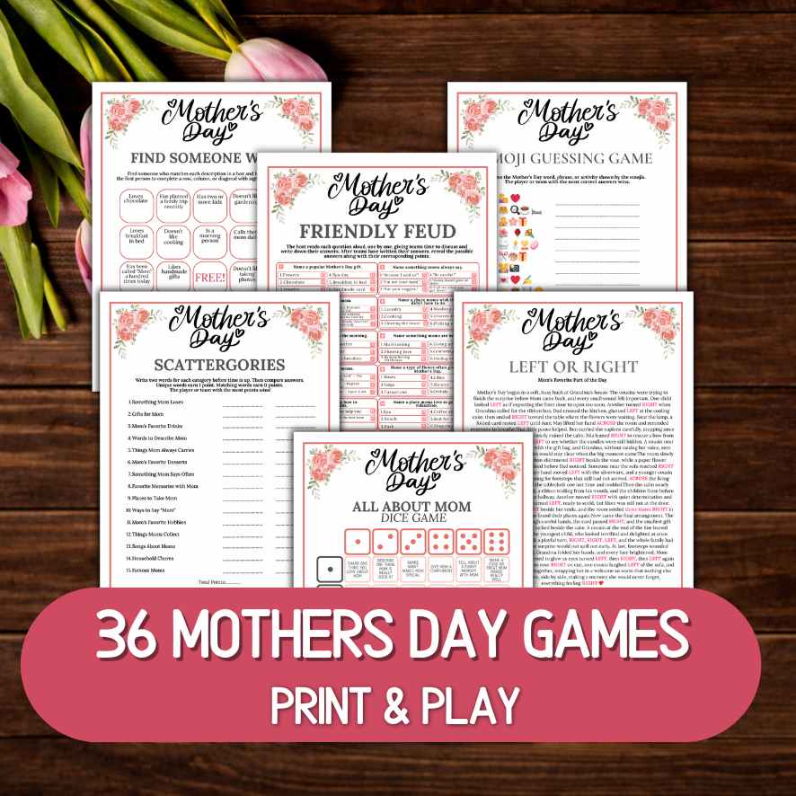 MOTHERS DAY GAMES BUNDLE